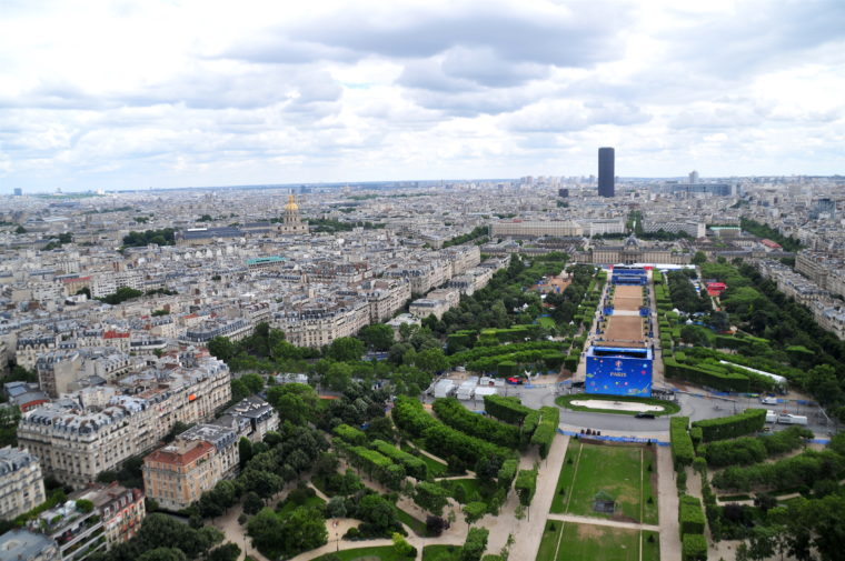 view from eiffel tower apartment